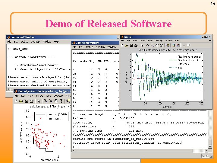 16 Demo of Released Software 