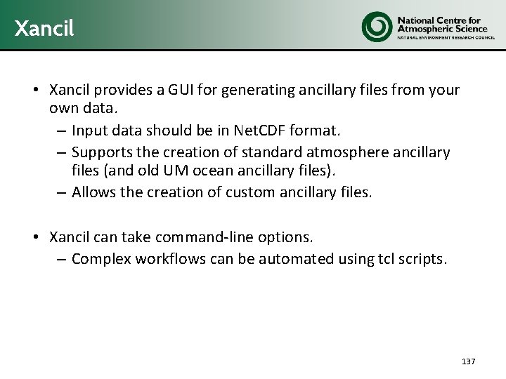 Xancil • Xancil provides a GUI for generating ancillary files from your own data.