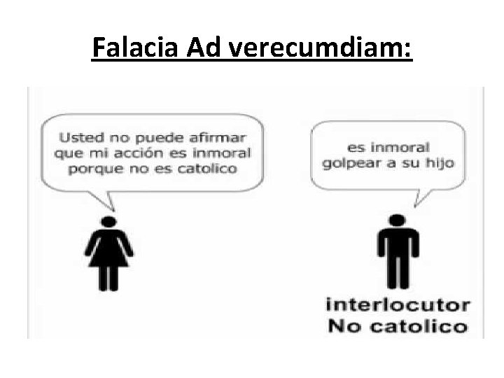 Falacia Ad verecumdiam: 