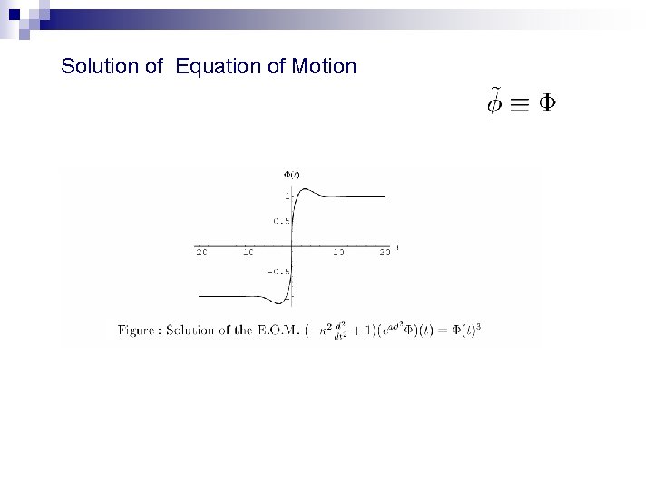 Solution of Equation of Motion 