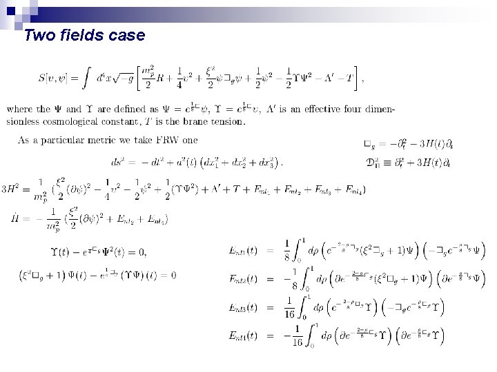 Two fields case 