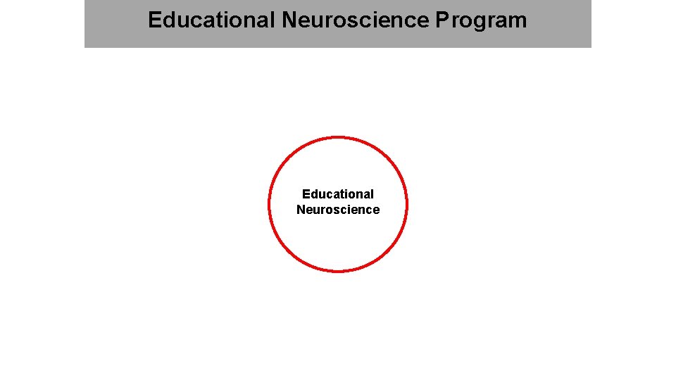 Educational Neuroscience Program Educational Neuroscience 