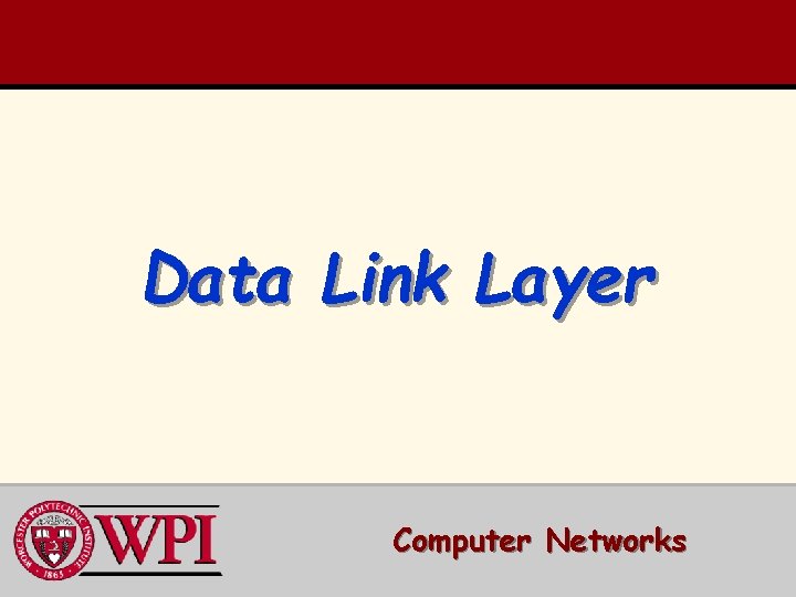 Data Link Layer Computer Networks 