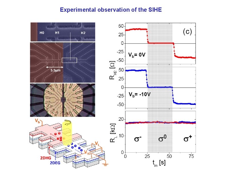 Experimental observation of the SIHE 