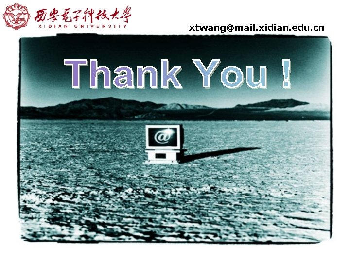 LOGO xtwang@mail. xidian. edu. cn 