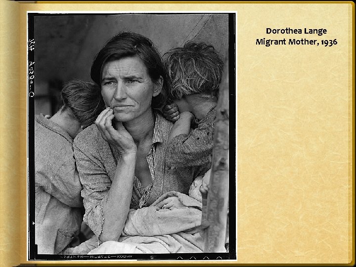 Dorothea Lange Migrant Mother, 1936 
