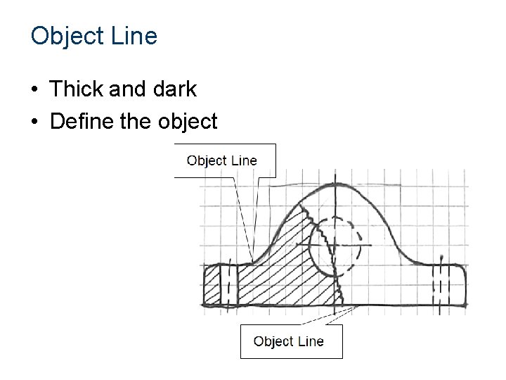 Object Line • Thick and dark • Define the object 