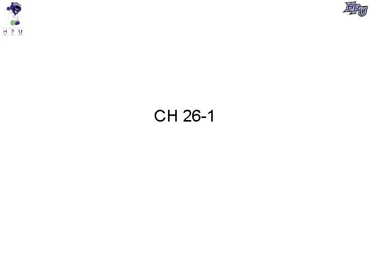 CH 26 -1 