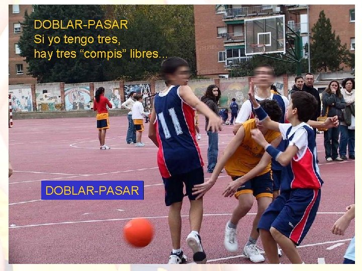 DOBLAR-PASAR Si yo tengo tres, hay tres “compis” libres. . . DOBLAR-PASAR 