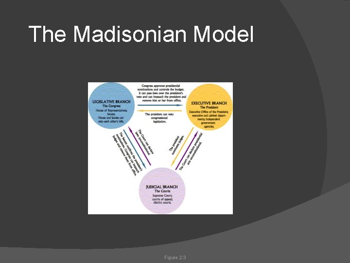 The Madisonian Model Figure 2. 3 