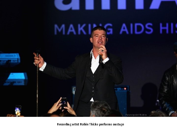 Recording artist Robin Thicke performs onstage 