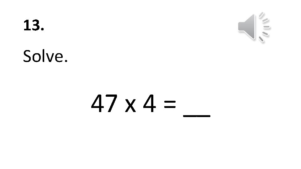 Third Grade Multiplication and Division Test Show Your