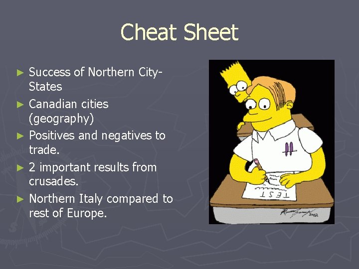 Cheat Sheet Success of Northern City. States ► Canadian cities (geography) ► Positives and