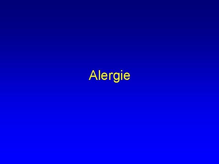 Alergie 