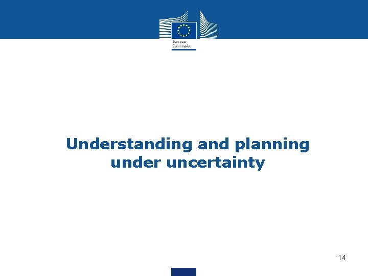 Understanding and planning under uncertainty 14 