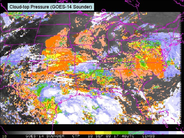 Cloud-top Pressure (GOES-14 Sounder) 23 