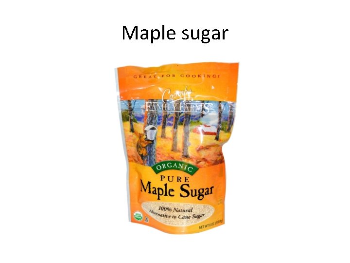 Maple sugar 