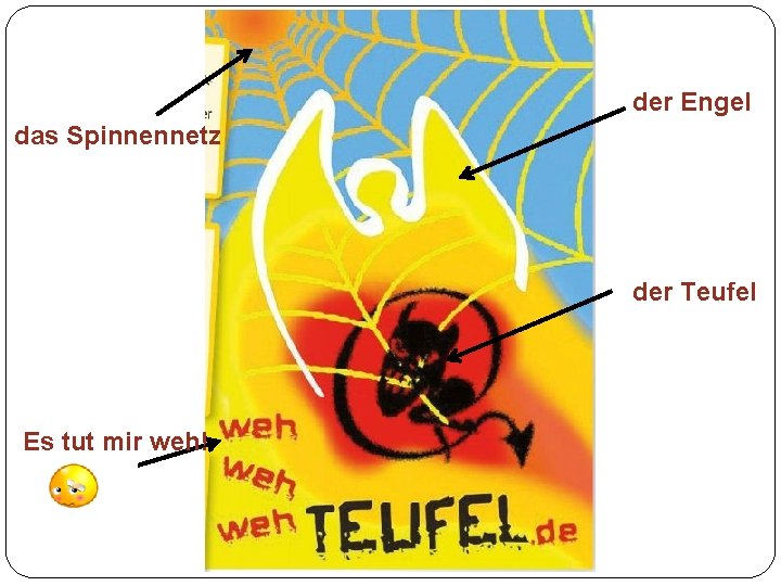 der Engel das Spinnennetz der Teufel Es tut mir weh! 