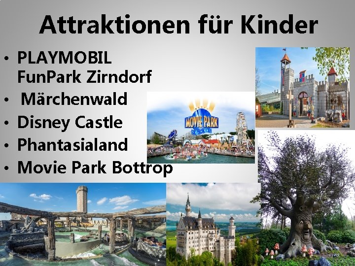 Attraktionen für Kinder • PLAYMOBIL Fun. Park Zirndorf • Märchenwald • Disney Castle •