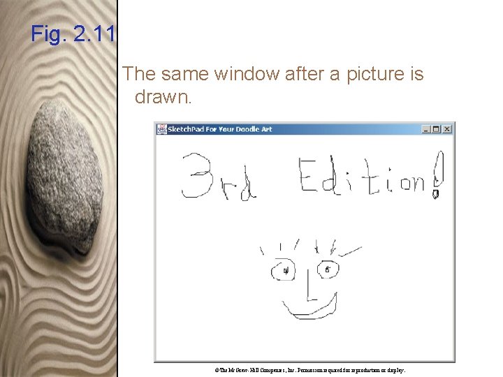 Fig. 2. 11 The same window after a picture is drawn. ©The. Mc. Graw-Hill