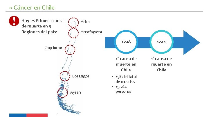 ›› Cáncer en Chile Hoy es Primera causa de muerte en 5 Regiones del