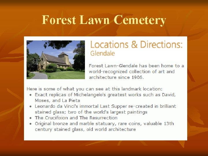 Forest Lawn Cemetery 