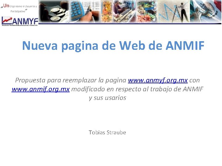 Nueva pagina de Web de ANMIF Propuesta para reemplazar la pagina www. anmyf. org.