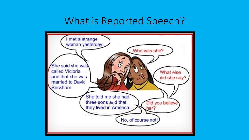 What is Reported Speech? 