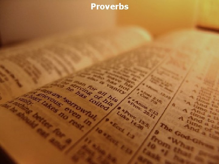 Proverbs 