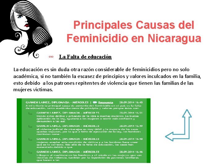 Principales Causas del Feminicidio en Nicaragua ∞ La Falta de educación La educación es