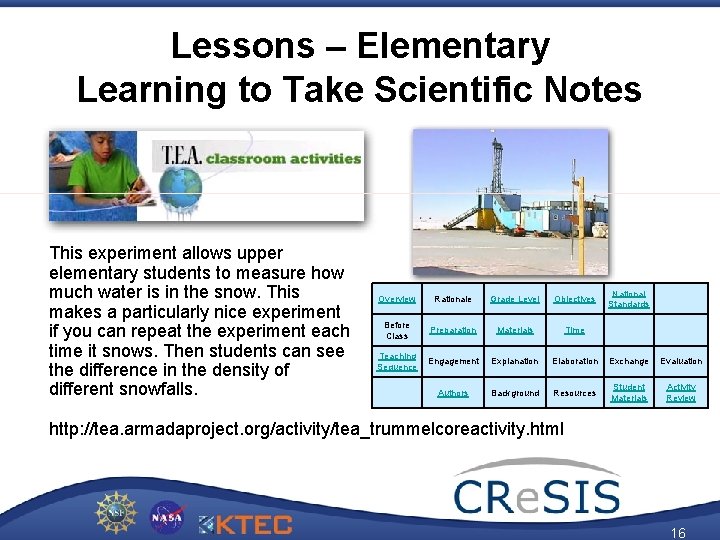 Lessons – Elementary Learning to Take Scientific Notes This experiment allows upper elementary students