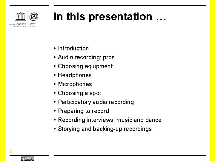 Audio recording in inventorying Unit 24 Power Point