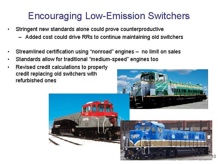 EPAs New Program to Control Pollution from Locomotives