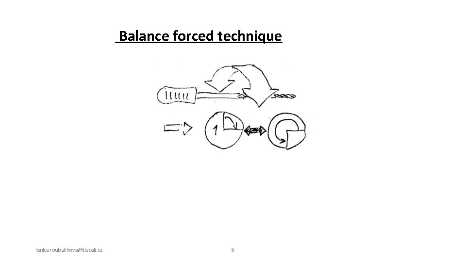 Balance forced technique lenka. roubalikova@tiscali. cz 8 