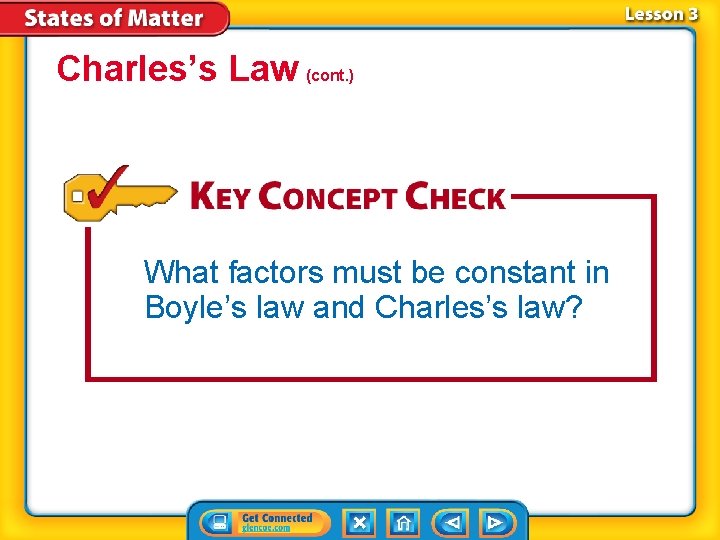 Charles’s Law (cont. ) What factors must be constant in Boyle’s law and Charles’s