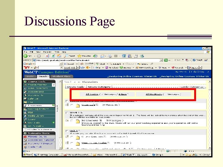 Discussions Page 