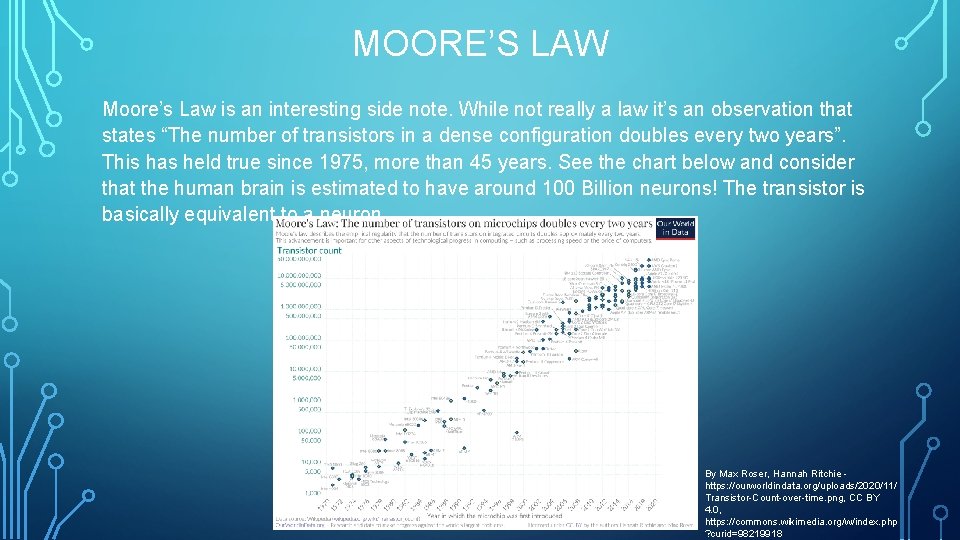 MOORE’S LAW Moore’s Law is an interesting side note. While not really a law MOORE’S LAW Moore’s Law is an interesting side note. While not really a law