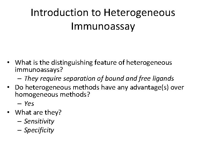 Principles of Immunochemical techniques Used in Clinical Chemistry