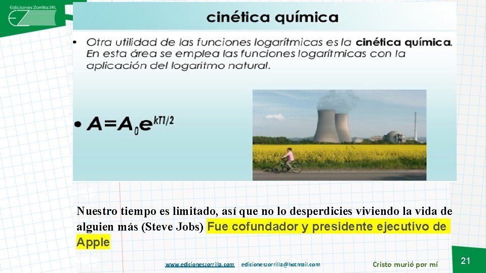 Nuestro tiempo es limitado, así que no lo desperdicies viviendo la vida de alguien