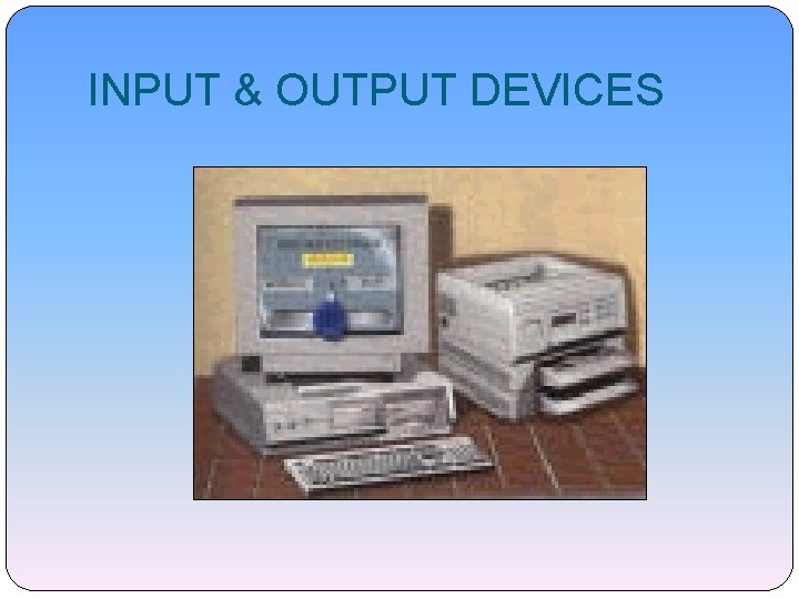 INPUT & OUTPUT DEVICES 