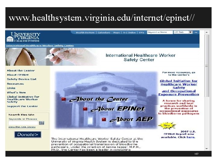 www. healthsystem. virginia. edu/internet/epinet// 157 