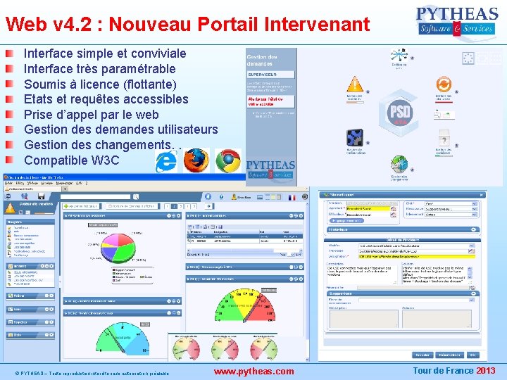 Web v 4. 2 : Nouveau Portail Intervenant Interface simple et conviviale Interface très