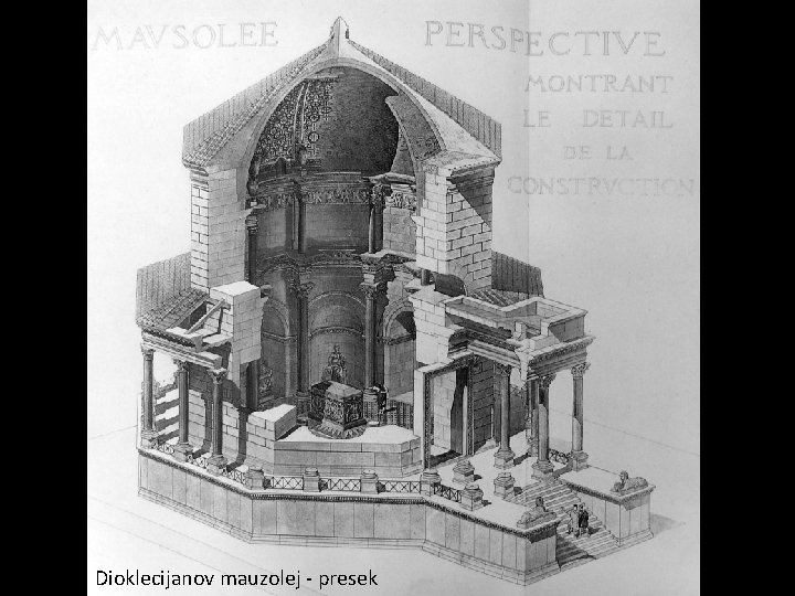 Dioklecijanov mauzolej - presek 