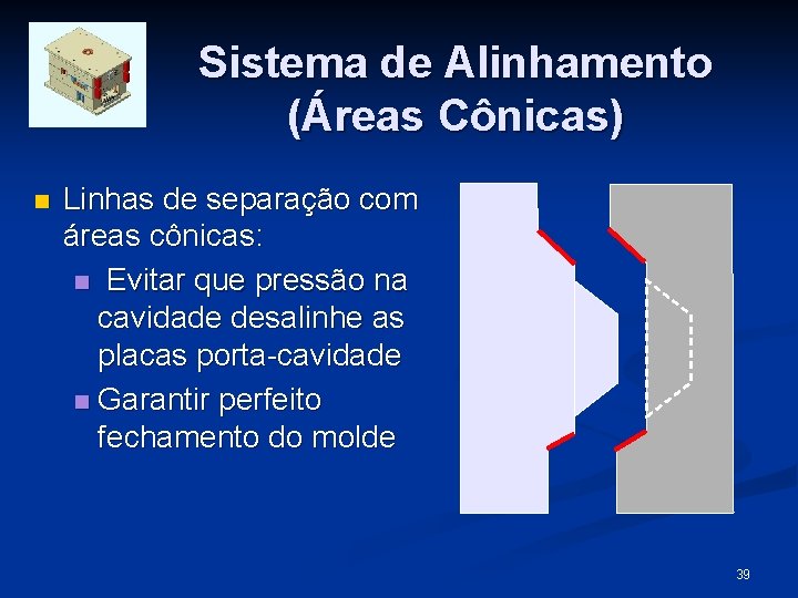 Sistema de Alinhamento (Áreas Cônicas) n Linhas de separação com áreas cônicas: n Evitar