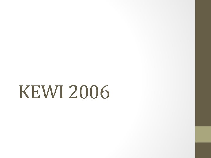 KEWI 2006 