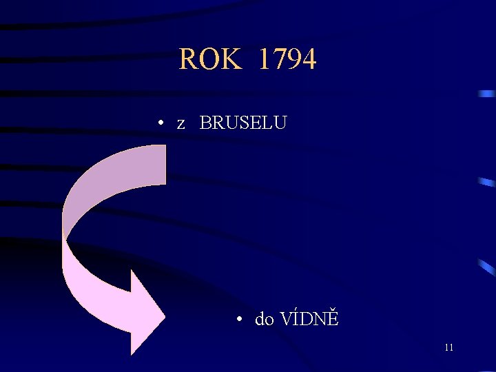 ROK 1794 • z BRUSELU • do VÍDNĚ 11 