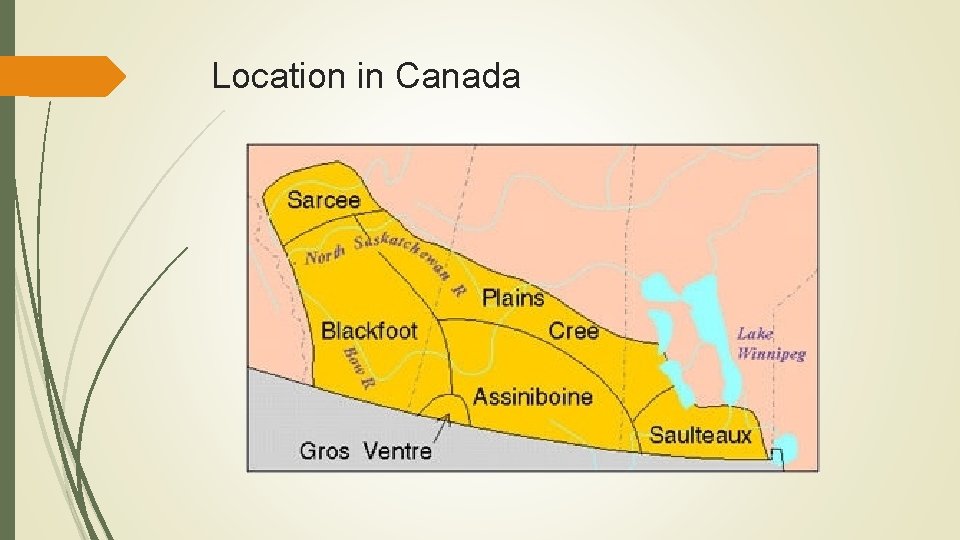 Location in Canada 