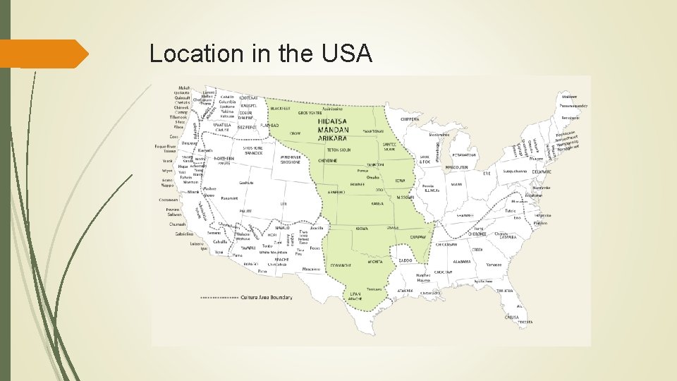 Location in the USA 