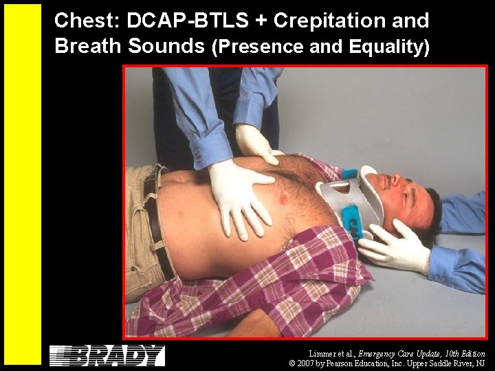Chest: DCAP-BTLS + Crepitation and Breath Sounds (Presence and Equality) Limmer et al. ,
