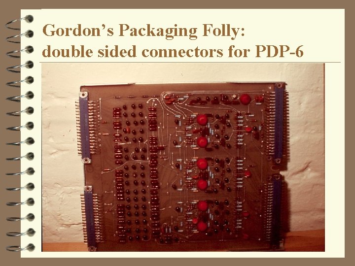 Gordon’s Packaging Folly: double sided connectors for PDP-6 